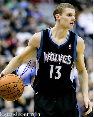 Luke Ridnour Minnesota Timberwolves Signed 8x10 Photo LOM COA (PH2257)