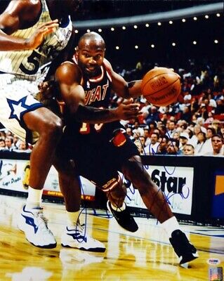 Tim Hardaway Autographed Signed 16x20 Photo Miami Heat PSA/DNA #T14648