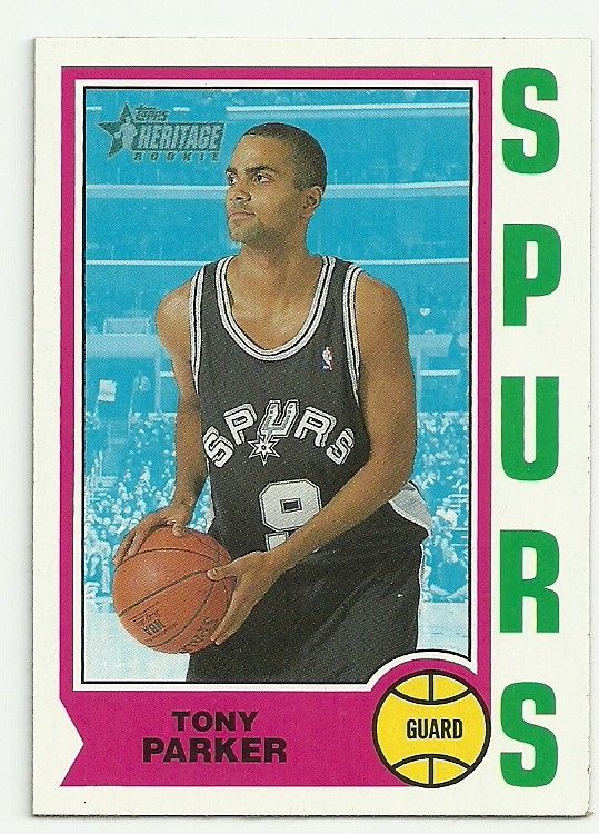 Tony Parker 2001-02 Topps Heritage #205 RC Rookie