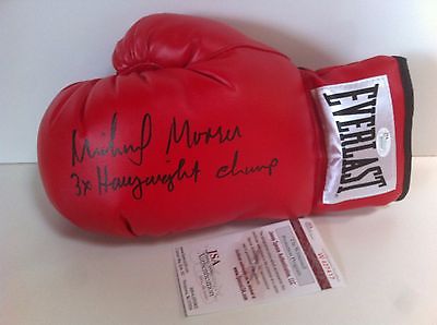 MICHAEL MOORER JSA WPP COA SIGNED GLOVE