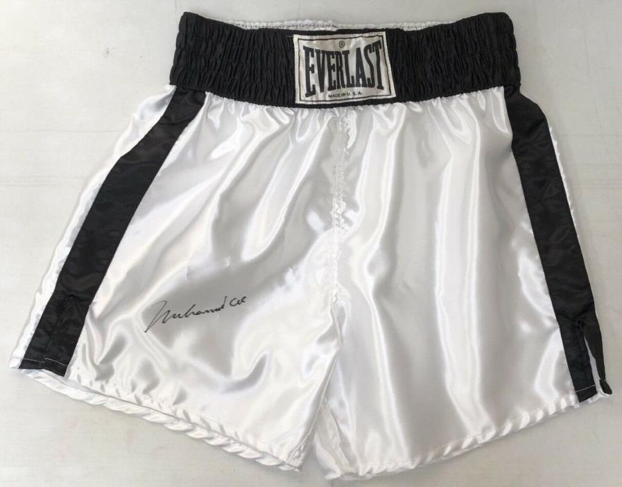 MUHAMMAD ALI signed/autographed BOXING TRUNKS - PSA/DNA Letter of Authenticity