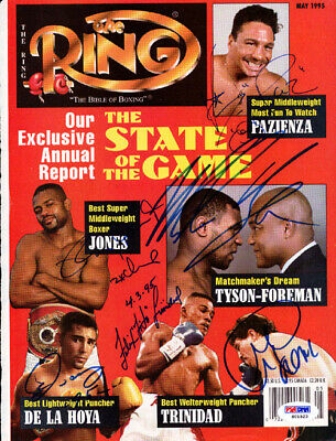 Boxing Greats Authentic Autographed Signed Magazine Cover Tyson PSA/DNA #S01523