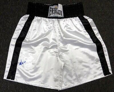 Muhammad Ali Autographed Signed White Everlast Boxing Trunks PSA/DNA #3A40539