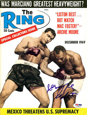 Jersey Joe Walcott Autographed Signed The Ring Magazine Cover PSA/DNA #S48663