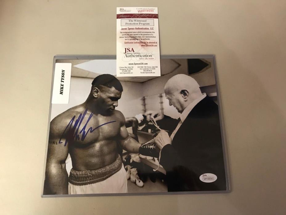 Mike Tyson Signed 8x10 Photo JSA Authentic