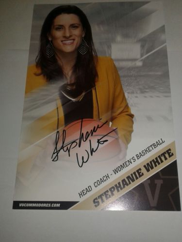 Stephanie White autographed 5x7 photo Vanderbilt Lady Commadores