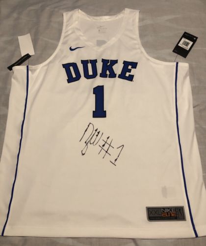 Zion Williamson Signed Autographed Nike Duke Blue Devils Jersey Human Highlight