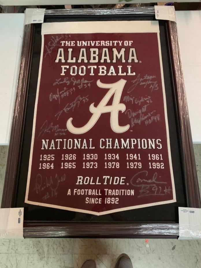 ALABAMA LEGENDS SIGNED BY ALL THE GREATS FRAMED RARE ITEM COMES WITH COA