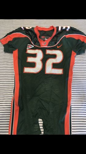 Frank Gore Signed Game Miami Hurricanes Jersey