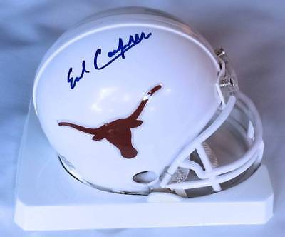 Earl Campbell Signed Mini Helmet Riddell Texas Longhorns JSA COA