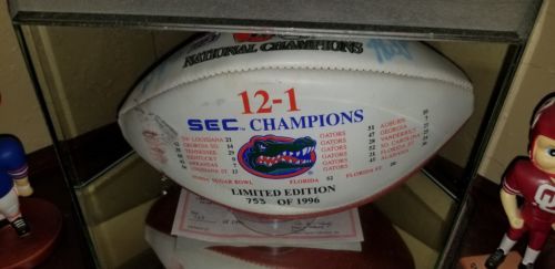 FLORIDA GATORS 1996 National   Championship signed by Steve Spurrier and Danny W