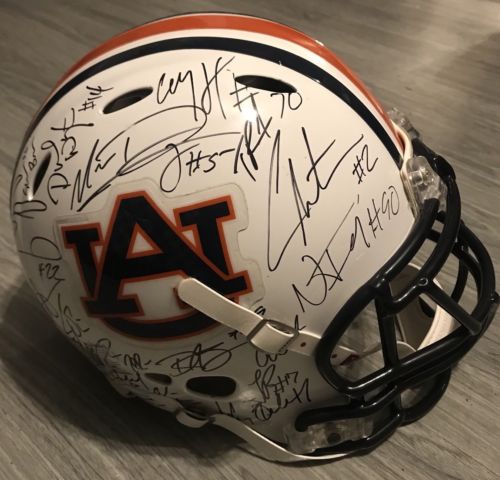 2010 Auburn Tigers Football Helmet. Autographed. No COA