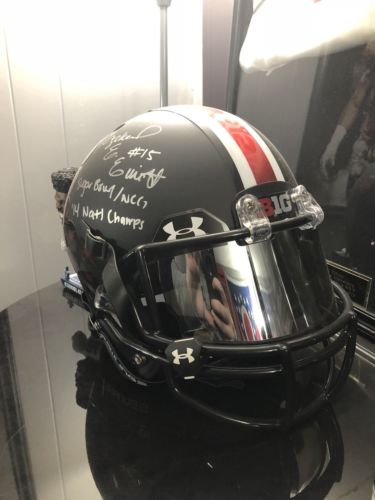 Ezekiel Elliott Signed Ohio State Buckeyes Black Speed Full Size Helmet