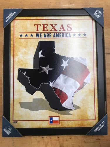 11”x14” Texas We Are America Framed Photo