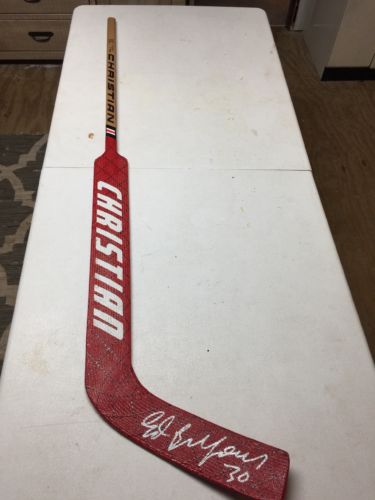 **FULL SIZE ** ED BELFOUR -SIGNED AUTOGRAPHED GOALIE STICK By Christian