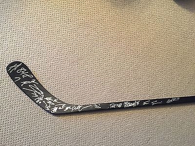 EDMONTON OILERS 2013-14 TEAM Signed FULL SIZE HOCKEY STICK!!