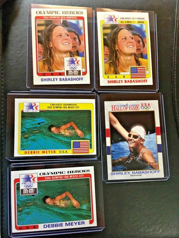 Shirley Babashoff Debbie Meyer Olympic Swimming 1983 Topps Greatest Olympian M&M