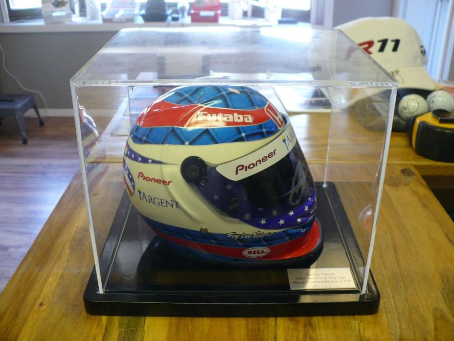 Danica Patrick Signed 1/2 Scale Argent Rookie of the Year Helmet & Display Case
