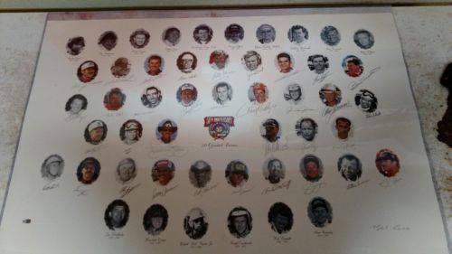 NASCAR 50th Anniversary 50 Greatest Drivers Autographed Lithograph Redemption