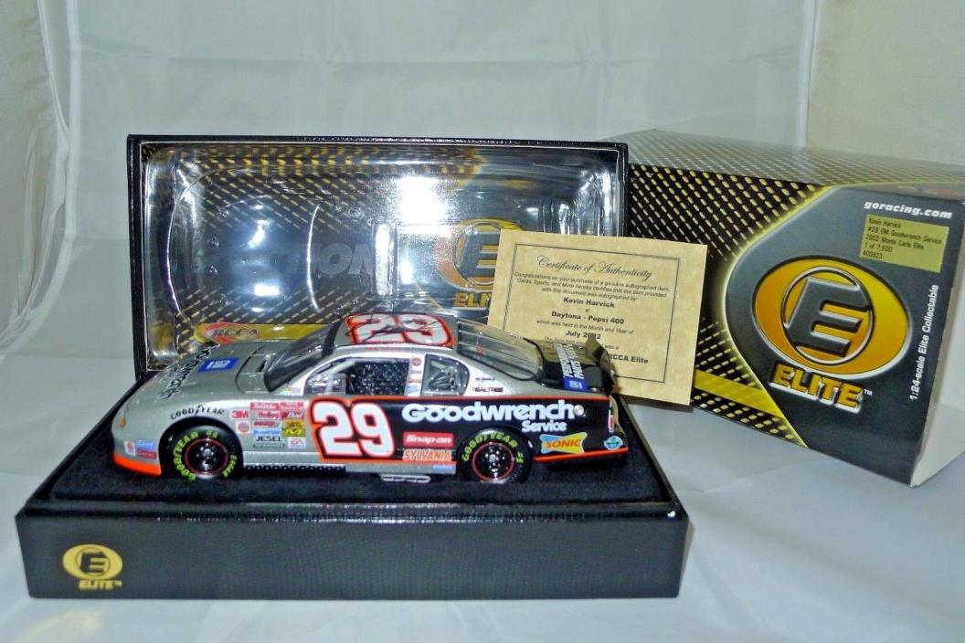 SIGNED Kevin Harvick #29 GM Goodwrench Service ELITE MIB COA