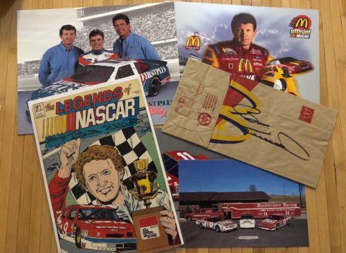 Bill Elliott #11 #9 Nascar Racing Memorbilla #1 Comic Book Autograph Bio Cards