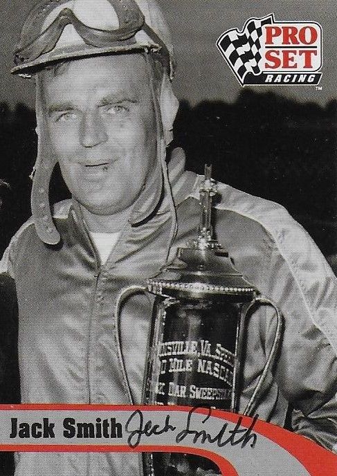 JACK SMITH AUTOGRAPHED SIGNED 1992 PRO SET RACING NASCAR PHOTO TRADING CARD #L23