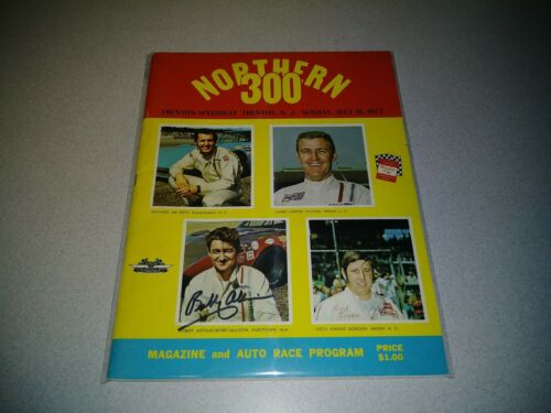 Bobby Allison Signed Autographed 1972 Northern 300 Program NASCAR Race Winner