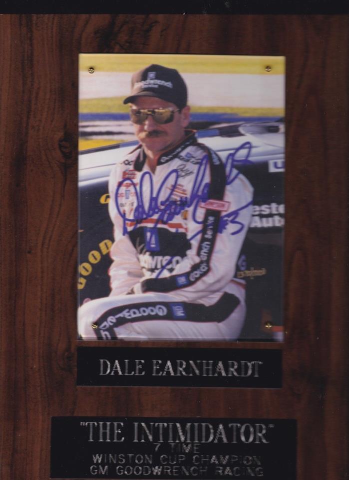 Dale Earnhardt plaque 7 time Winston cup champion  