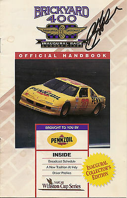 JEFF GORDON autographed 1994 Brickyard 400 official handbook collector's edition