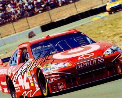 AUTOGRAPHED Juan Pablo Montoya #42 On-Track Road Course 8X10 NASCAR Photo w/ COA
