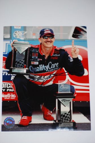 Dale Jarrett signed in person 8x10 NASCAR - Winston Cup , Daytona 500
