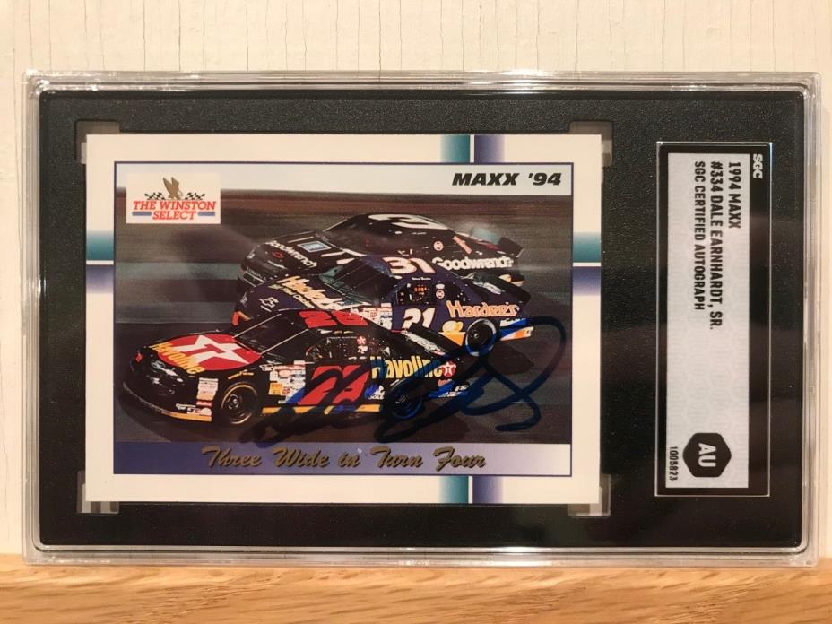 Dale Earnhardt Sr 1994 Maxx Signed IP Autograph SGC Certified