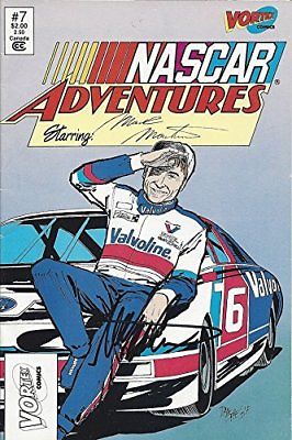 Signed 1991 Mark Martin Valvoline Racing NASCAR ADVENTURES Full COMIC BOOK + COA