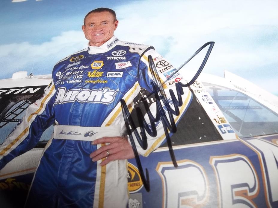 MARK MARTIN SIGNED #55 2013 AARON'S DREAM MACHINE HEROCARD