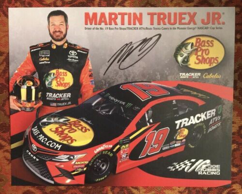 Martin Truex Jr 2019 Bass Pro Signed Autographed Nascar Racing Postcard #19 NEW