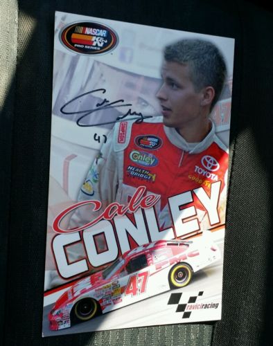 Cale Conley Autographed NASCAR Hero Post Card Photo