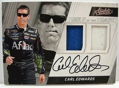 CARL EDWARDS 2017 Panini Absolute TTDS-ED Tools of the Trade Auto/Dual Relic