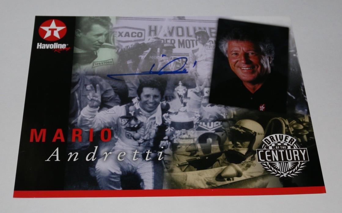 Mario Andretti signed autographed 