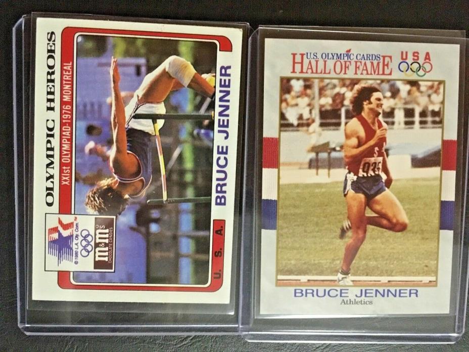 Bruce Jenner Lot 2 1983 M & M Olympic Heroes Impel Hall of Fame High Grade