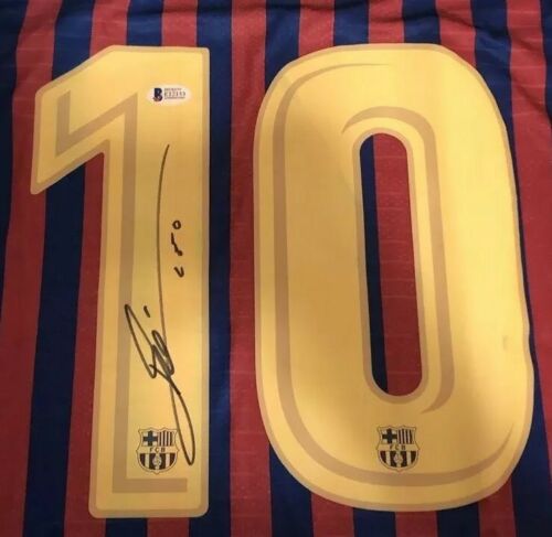 ** Lionel Messi Signed Official Nike Barcelona Jersey Autograph **