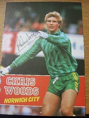 70's-2000's Autographed Magazine Picture: Norwich City - Woods, Chris. No obviou