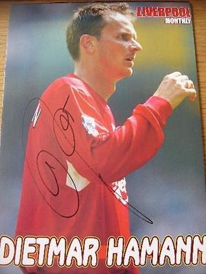 70's-2000's Autographed Magazine Picture: Liverpool - Hamann, Dietmar. No obviou