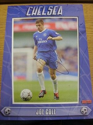90-2000's Autographed Magazine Picture A4: Chelsea - Cole, Joe. We try and inspe