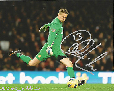 Manchester United Anders Lindegaard Autographed Signed 8x10 Photo COA A