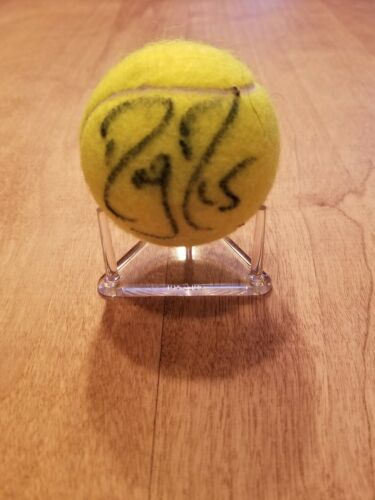 ROGER FEDERER TENNIS BALL AUTOGRAPHED SIGNED CLEAR SHARPIE NO SMUDGE WITH COA