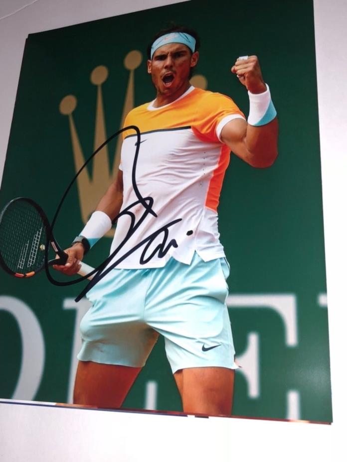 Rafael Nadal Signed 8x10 photo  tennis picture autograph pic