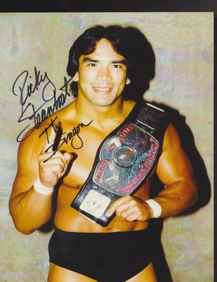 Ricky 'The Dragon' Steamboat Signed/Autographed 8x10 Photo - WWE WWF