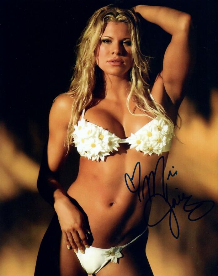 JACKIE HAAS Autograph Signed 8X10 PHOTO #11 FORMER WWE DIVA TNA KNOCKOUT FITNESS