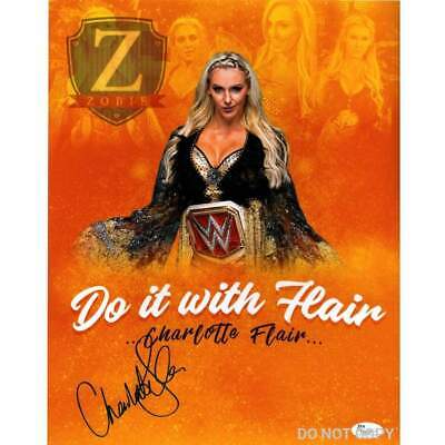 Charlotte Flair Signed 11x14 Photo WWE Wrestlemania Autograph Picture JSA COA 7