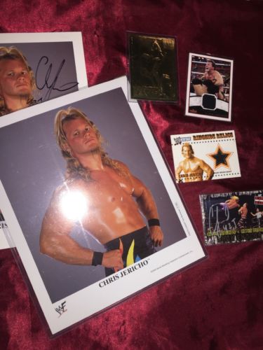 Chris Jericho combination set with cards, photos, WWF WWE Ringside Relics
